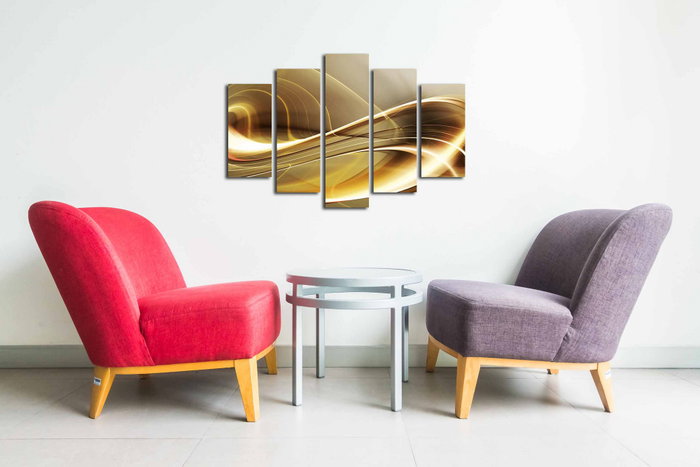 Wallity Cuadro Decorativo en Lienzo 5 Piezas 5PUC-036 Multicolor Wallity Cuadro Decorativo en Lienzo 5 Piezas 5PUC-036 Multicolor